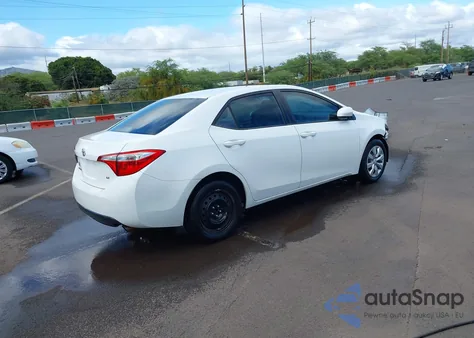 2016 Toyota Corolla Le из США, поврежденный, VIN 5YFBURHE6GP405281